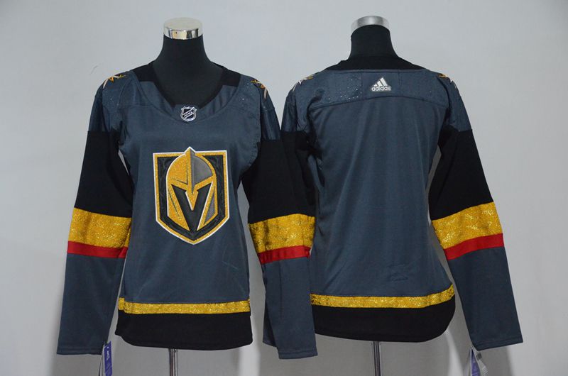 Youth Vegas Golden Knights Blank Fanatics Branded Breakaway Home Gray Adidas NHL Jersey